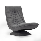 Fauteuil de salon pivotant à 360° avec dossier réglable