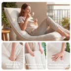 Fauteuil de salon pivotant à 360° avec dossier réglable