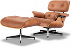 ASUKALE Leder-Relaxsessel mit Hocker - Ergonomischer TV-Sessel mit 105° festem Neigungswinkel & extra dickem Kissen