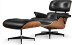 ASUKALE Leder-Relaxsessel mit Hocker - Ergonomischer TV-Sessel mit 105° festem Neigungswinkel & extra dickem Kissen