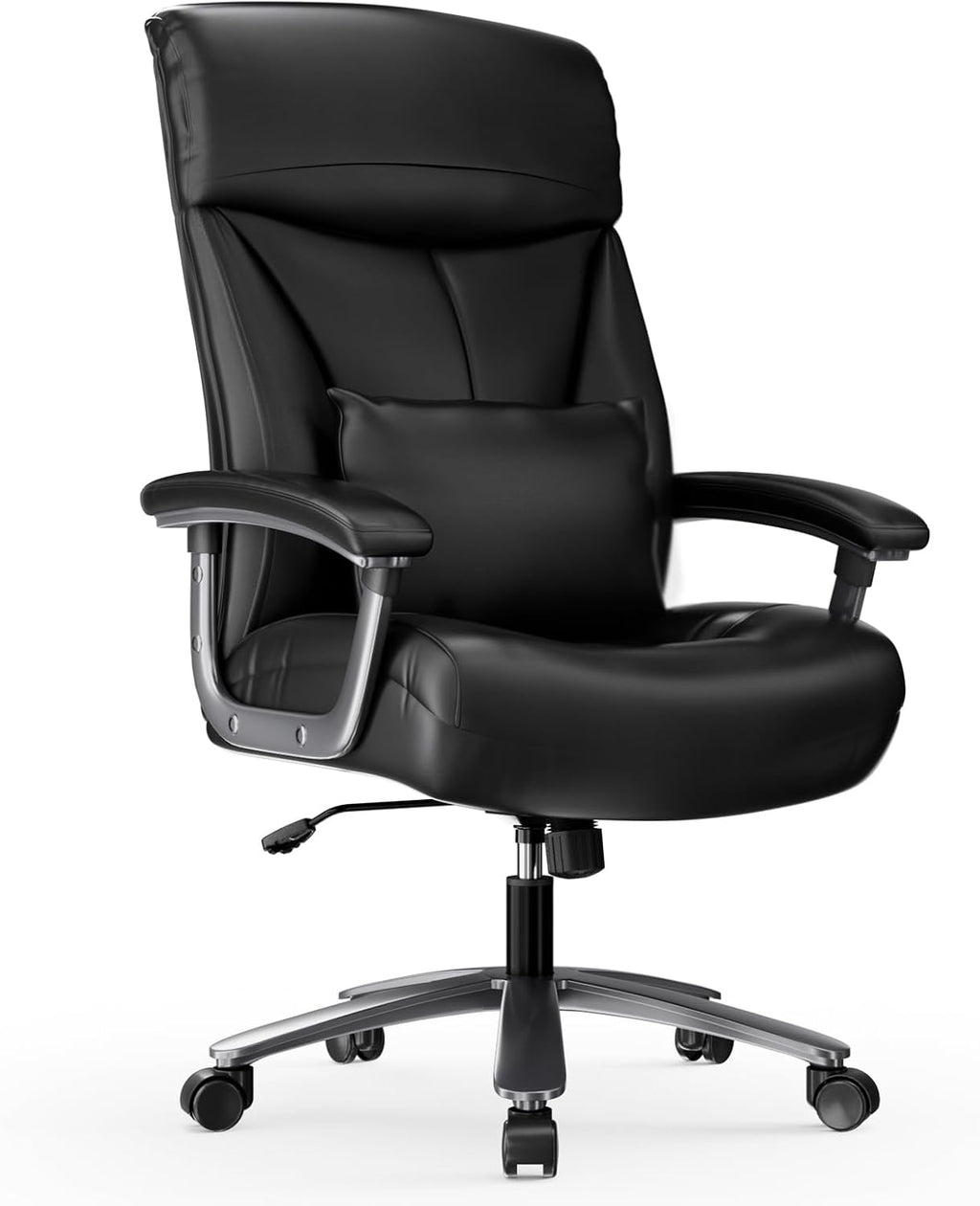 Bürostuhl Ergonomisch 200KG, 360 ° drehbar, Grau Cord Stoff