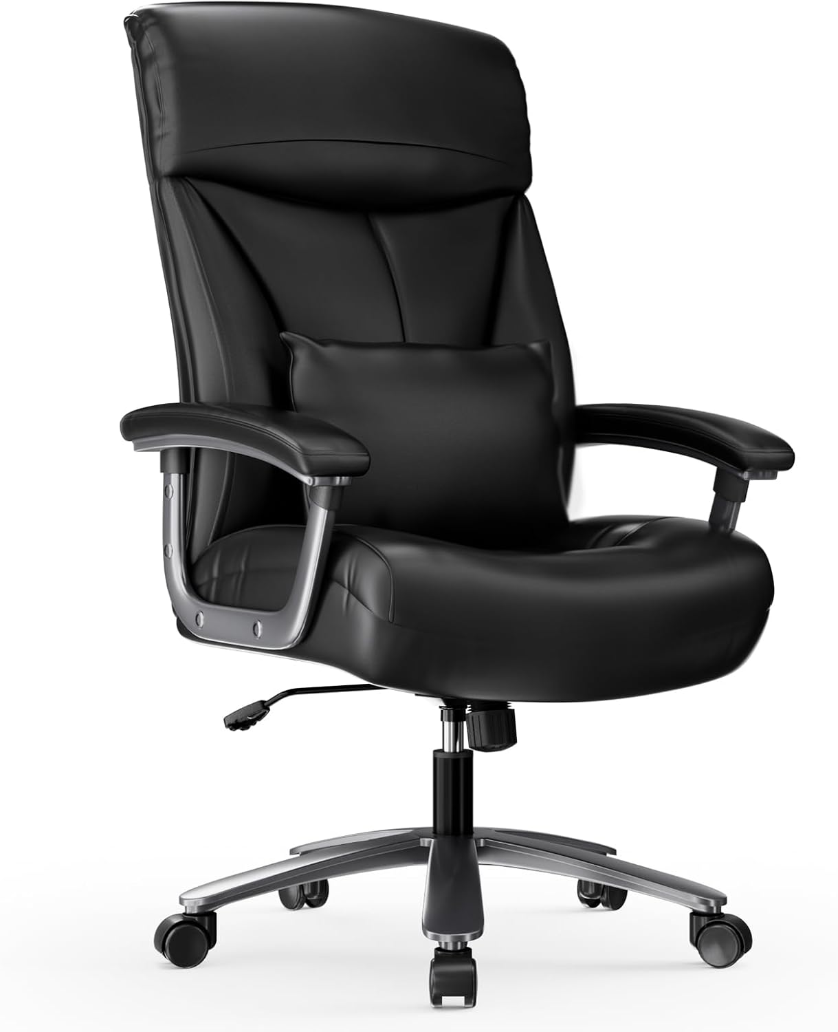 Bürostuhl Ergonomisch 200KG, 360 ° drehbar, Grau Cord Stoff