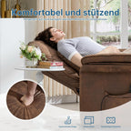ASUKALE Recliner with Casters – Reclining Function and Footrest