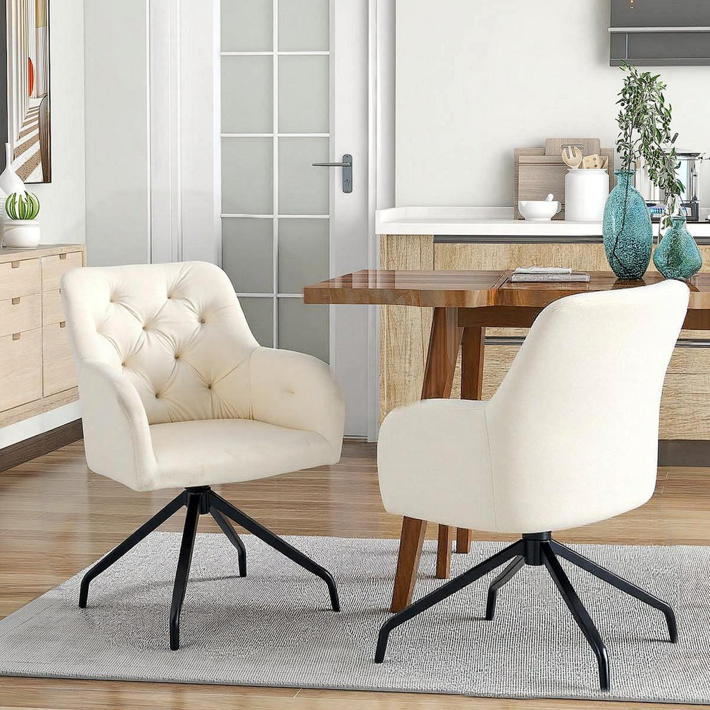 Esszimmerstühle , Samt Polsterstühle mit Stabilen Metallbeinen & Ergonomischer Rückenlehne, rutschfeste Füße